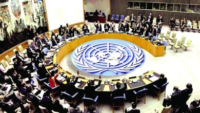 صورة فيتو أمريكي في مجلس الأمن يمنع منح فلسطين عضوية كاملة في الامم المتحدة