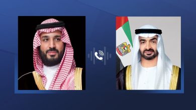 صورة رئيس الدولة وولي عهد السعودية يبحثان خلال اتصال هاتفي التطورات في المنطقة