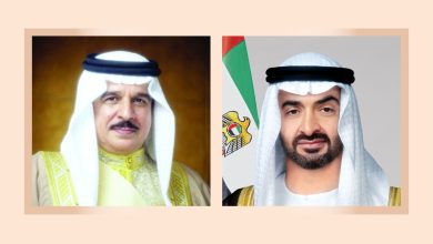 صورة رئيس الدولة وملك البحرين يبحثان العلاقات الأخوية والتطورات الإقليمية
