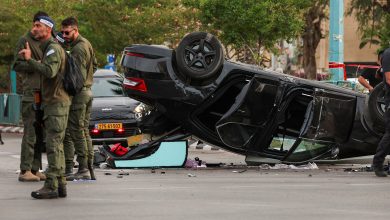 صورة تعرُّض الوزير الإسرائيلي بن غفير لحادث سير