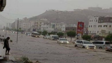 صورة تحذير عاجل من مركز الإنذار المبكر من الكوارث للمواطنين في عدة محافظات يمنية