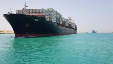 صورة انخفاض حجم التجارة في قناة السويس بنسبة 55% أعلى من التوقعات