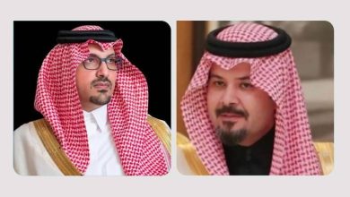 صورة أمير المدينة المنورة ونائبه يهنئان القيادة بمناسبة حلول عيد الفطر  أخبار السعودية