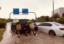صورة الإمارات: هطول كميات أمطار لم تشهدها الدولة منذ 75 عاماً  أخبار السعودية