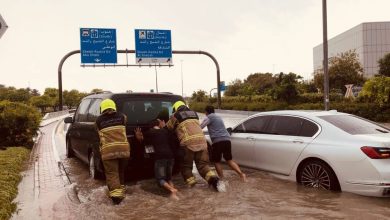 صورة الإمارات: هطول كميات أمطار لم تشهدها الدولة منذ 75 عاماً  أخبار السعودية