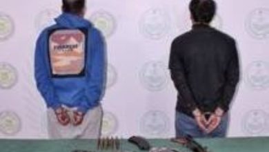 صورة تبوك: القبض على شخصين لترويجهما 3.6 كيلوغرام من مادة الحشيش  أخبار السعودية