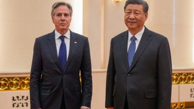 صورة الرئيس الصيني يؤكد لوزير الخارجية الأمريكي أهمية احتواء البلدين للخلافات