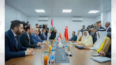 صورة وزير الخارجية يجتمع مع وزير الخارجية والمغتربين بالجمهورية اللبنانية