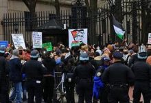 صورة اعتقال نحو 100 متظاهر مؤيّد للفلسطينيين في جامعة كولومبيا في نيويورك