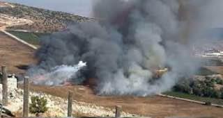 صورة الاحتلال يقصف شاحنة نقل محروقات في لبنان
