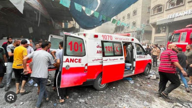 صورة الهلال الأحمر: استشهاد أحد طواقمنا متأثرًا بإصابته ليرفع العدد إلى 27 شهيدًا
