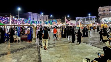 صورة انتعاش حركة المبيعات بالأسواق والمراكز التجارية في مدينة حائل قبيل عيد الفطر