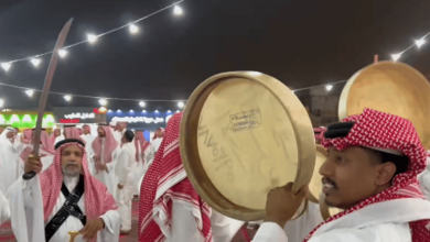 صورة بالفيديو.. أحياء الأحساء تواصل الاحتفال بعيد الفطر