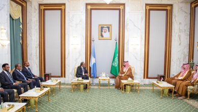 صورة ولي العهد يستقبل رئيس الصومال ويستعرضان مجالات التعاون