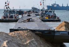 صورة واشنطن تعلن إنجاز بناء ميناء غزة العائم