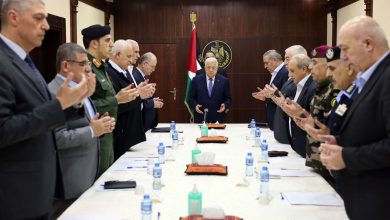 صورة الرئيس عباس يترأس اجتماعا لقادة الأجهزة الأمنية