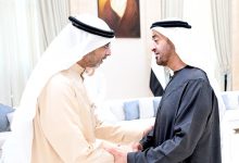صورة ممثل صاحب السمو يقدم العزاء لرئيس الإمارات بوفاة الشيخ طحنون بن محمد
