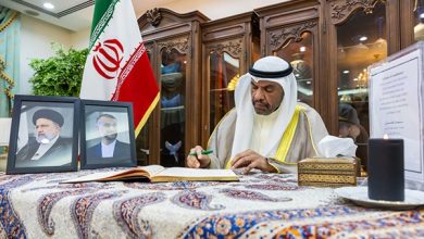صورة وزير الخارجية يعزي بوفاة الرئيس الإيراني ووزير الخارجية ومرافقيهما
