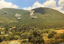 صورة “حزب الله” يطلق أكثر من 100 صاروخ على قواعد عسكرية إسرائيلية(فيديوهات)