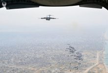 صورة طيور الخير تنفذ الإسقاط الجوي الـ 49 للمساعدات الإنسانية والإغاثية على شمال غزة