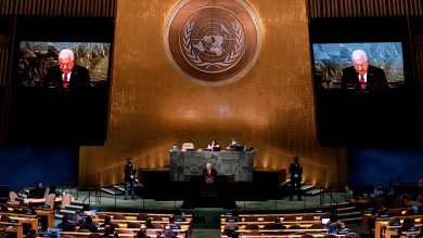 صورة تصويت بالأمم المتحدة على قرار يمنح فلسطين حقوقاً جديدة