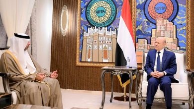 صورة الرئيس العليمي يشيد بتدخلات الإمارات في اليمن ويناقش تعزيز الدعم المطلوب لعدة مجالات