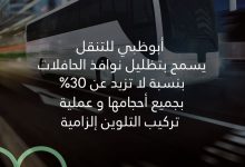 صورة “أبوظبي للتنقل” يسمح بتظليل نوافذ الحافلات بجميع أحجامها بنسبة لا تزيد على 30%