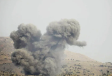 صورة حزب الله يقصف موقعا إسرائيليا بعشرات الصواريخ