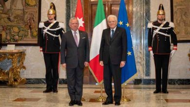 صورة الملك يؤكد للرئيس الإيطالي ضرورة وقف الكارثة الإنسانية في غزة