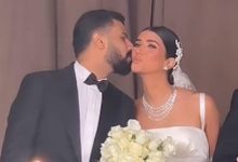 صورة بسمة بوسيل وأحمد أبو هشيمة.. 15 صورة من حفل زفاف شقيقة محمد سامي