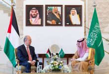 صورة فيصل بن فرحان يستقبل رئيس وزراء فلسطين وزير الخارجية  أخبار السعودية