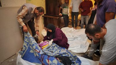 صورة شهداء وجرحى في قصف إسرائيلي متواصل على مناطق متفرقة من قطاع غزة