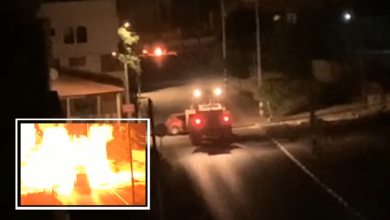 صورة “سرايا القدس” تفجر جرافة عسكرية إسرائيلية أثناء محاولة اقتحام مدينة طوباس (فيديو)