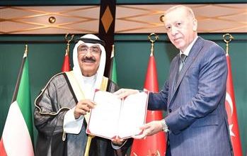 صورة سمو أمير البلاد يبعث ببرقية شكر إلى رئيس جمهورية تركيا الصديقة