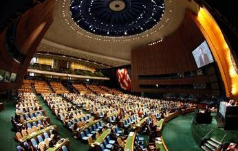 صورة الجمعية العامة للأمم المتحدة تعتمد مشروع قرار بالأغلبية يدعم عضوية فلسطين بالمنظمة