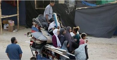 صورة أكثر من 300 ألف فلسطيني غادروا رفح في أسبوع