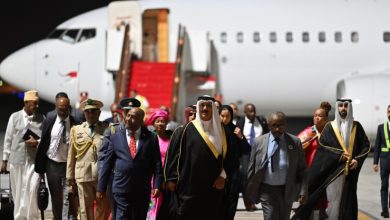 صورة رئيس جمهورية القمر المتحدة يصل إلى مملكة البحرين للمشاركة في القمة العربية الثالثة والثلاثين