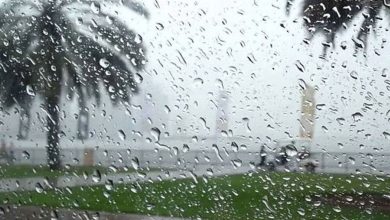 صورة هطول أمطار غزيرة على عسير ومتوسطة في الباحة