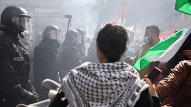 صورة تظاهرات في عواصم ومدن حول العالم تنديدا بالعدوان على قطاع غزة