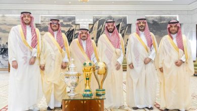 صورة أمير الرياض يستقبل رئيس الهلال  أخبار السعودية