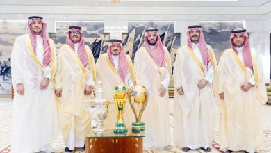 صورة أمير منطقة الرياض يستقبل «بطل الثلاثية»  أخبار السعودية